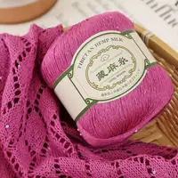 50g/group, 100m Sequin Tibetan Twine New Linen Lace Thread Summer Short Sleeve Shawl Soft Lace Thread Braided Thread 2
