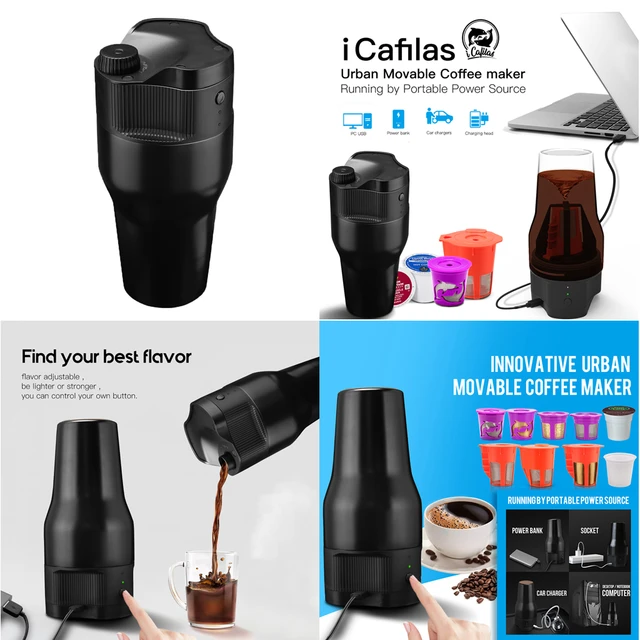  Portable Coffee Maker, Stainless Steel Mug Car Coffee