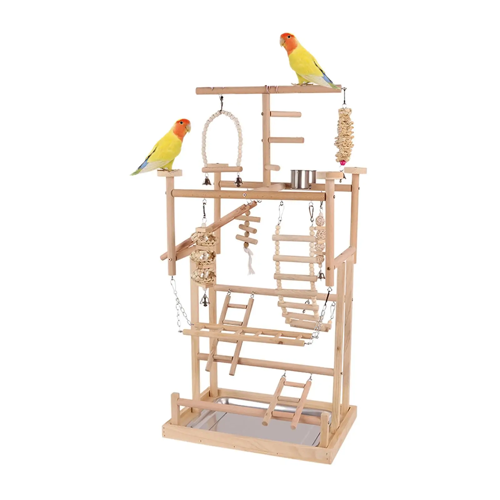 Bird Playground Bird Play Stand Playpen Exercise Stand Wooden Toy Wooden Parrot Stand Parrot Playground for Cockatiel Budgie Bird Playground Bird Play Stand Playpen Exercise Stand Wooden Toy Wooden Parrot Stand Parrot Playground for Cockatiel Budgie