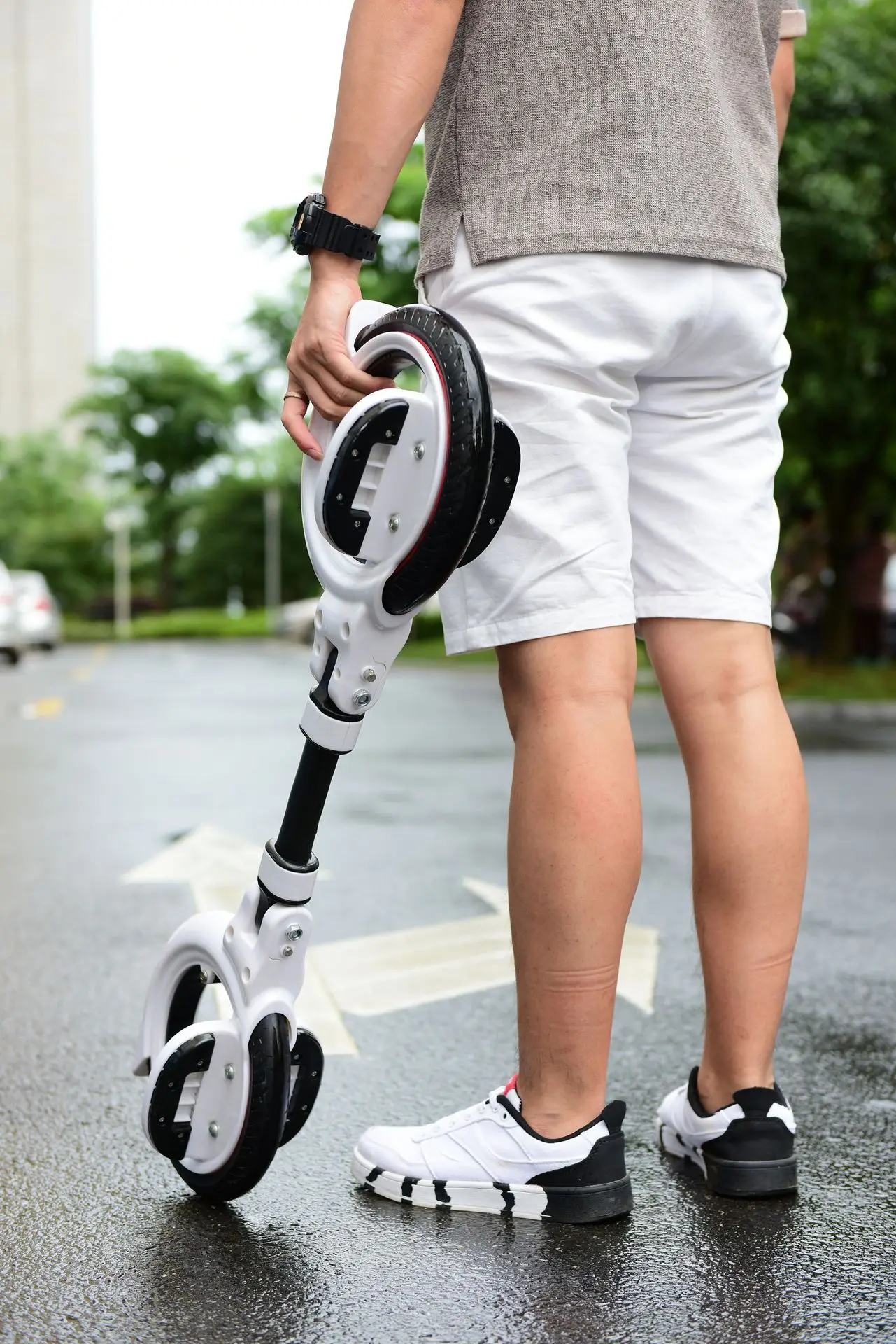 New Adult Two-wheeled Pedal foot Scooter Solid PU Wheel Extreme Hot Wheel Self Balance Scooter