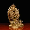 Home Gift Chinese Style Crafts Decoration Pure Copper Yamantaka Buddha Statue Home Serving 3