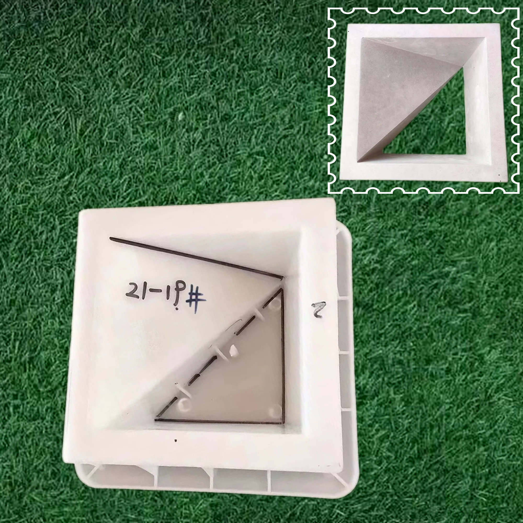 Description Picture 4 of itemCement Antique Brick Mold Square Garden Wall Making Brick Mould 3D DIY  Carving Anti-Slip Concrete Plastic Garden Paving Molds