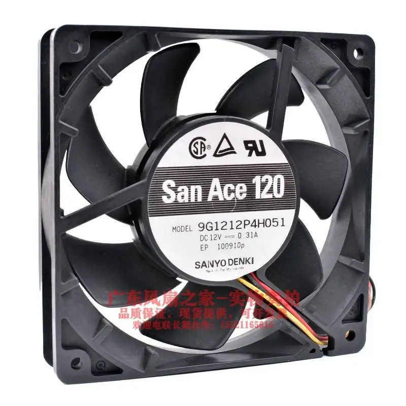 San Ace 120 120 12025 Millimetri 120*120*25Mm Ventola Di Raffreddamento Ventola Da 120Mm Pc Ventola Del Telaio 9G1224G4D04 Con 24V 0.47A 3Pin