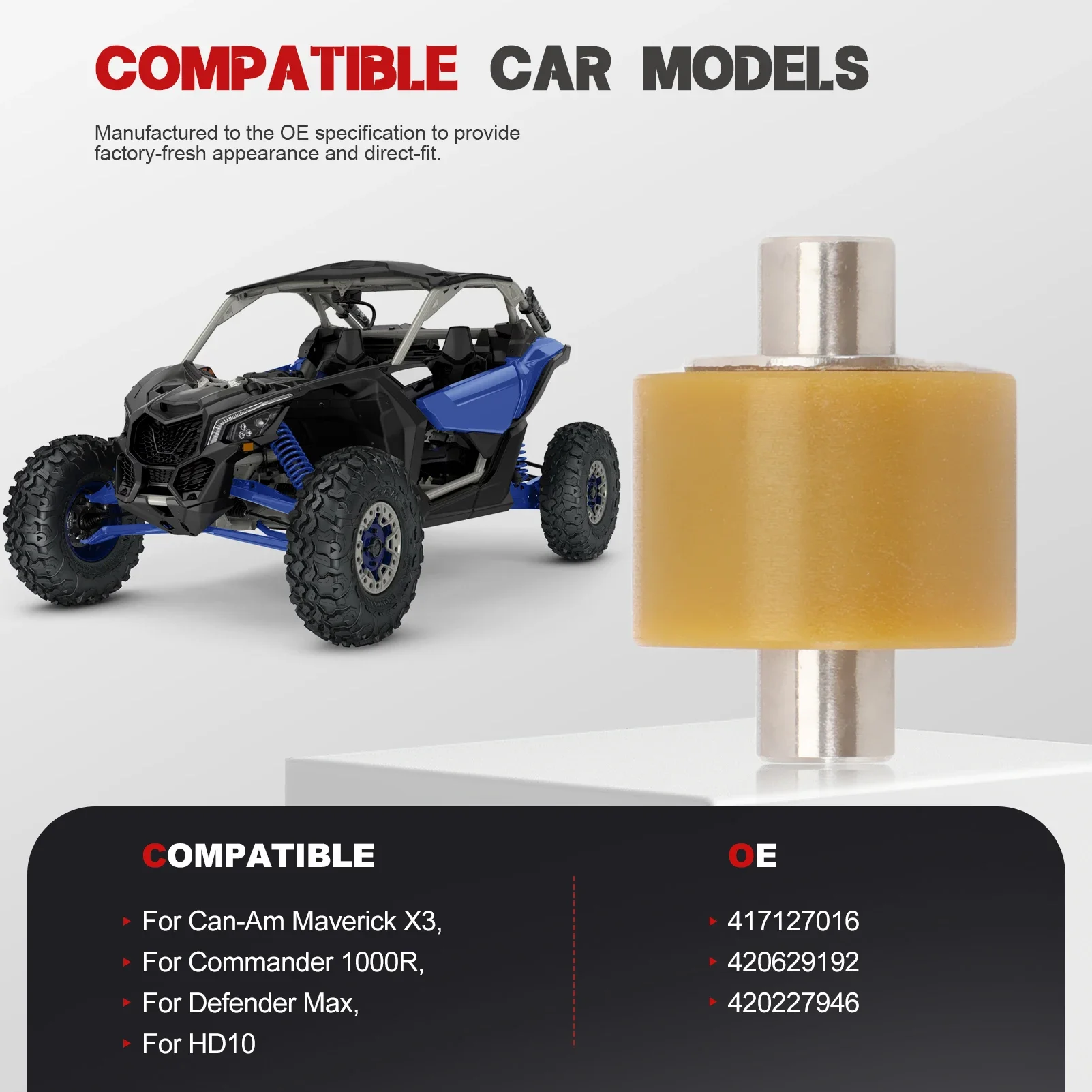 Secondary Clutch Roller Kit For Can-Am Maverick X3, Commander & Defender Models - Performance Upgrade