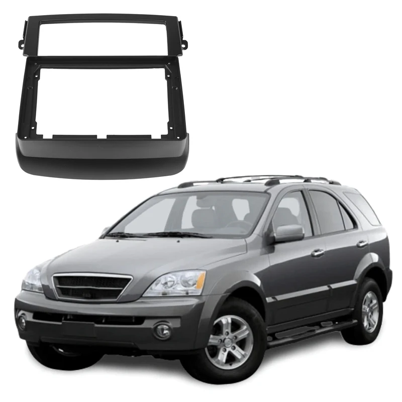 Kia Sorento 2004-2008  9 Inch Car Fascia 2Din ׷ ٸ г  Ʈ ġ ڵ DVD  ŰƮ In-Dash