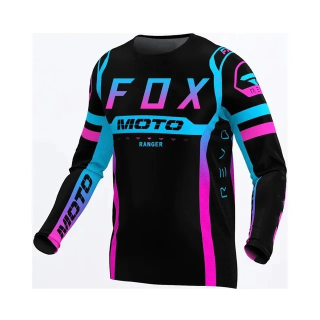 Motorcycle Mountain Bike Team Downhill Jersey  MTB Offroad DH MX Bicycle Locomotive Shirt Racing Cross Country RangerFox