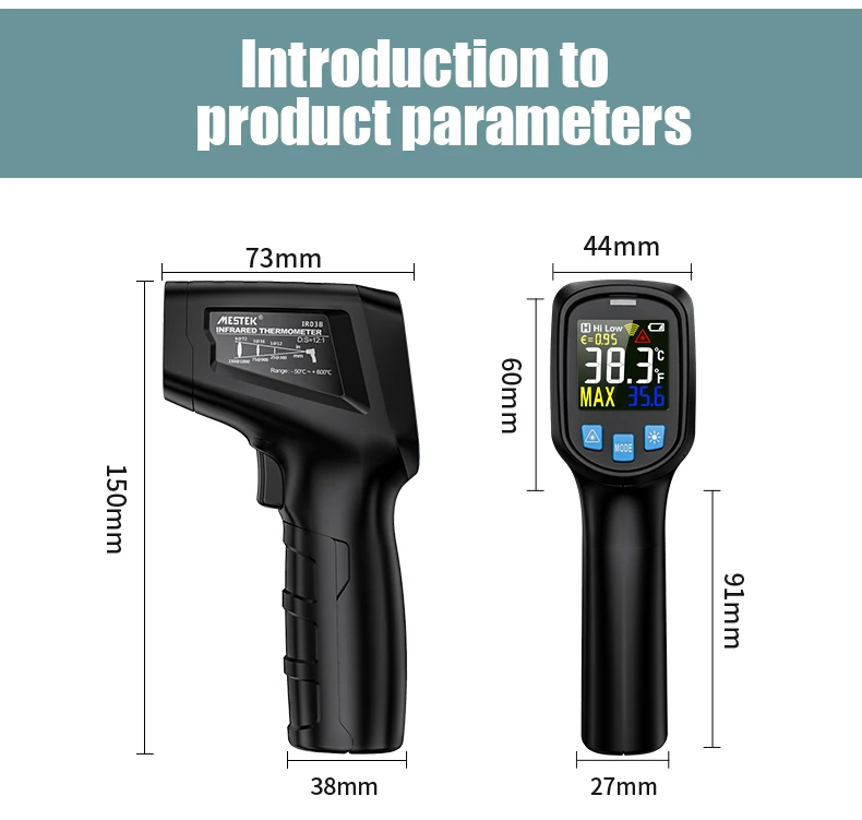 sound meter Infrared Thermometer Temperature Meter Pyrometer Hygrometer Color Screen Home Digital Thermometer Thermal Imager Weather Station portable oscilloscope