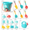 18pcs Summer Children's Beach Toy Set Tools for Parent Child Outdoor Beach Sand Play Water Bucket Shovel Tools 3