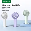 UGREEN Mini Handheld Fan Cooler USB Rechargeable Portable Adjustable Pocket Size Low Noise Handy Fan For Desk Travel Outdoor 1