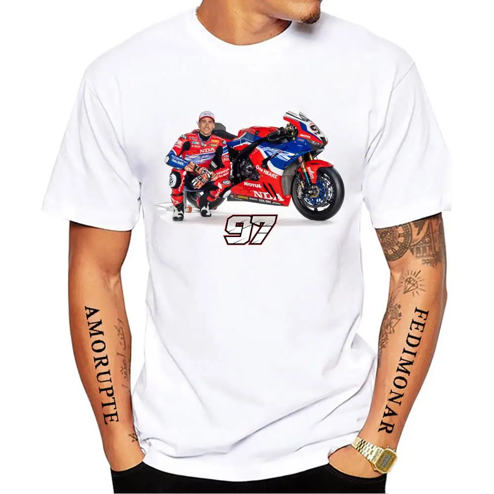 Xavi Vierge 97 2023 Gp T-Shirt New Summer Men Manica Corta Gs Adventure Sport Boy Casual White Top Uomo Moto Rider Tees