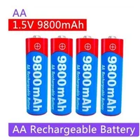 NEW 8800mAh/9800mAh Rechargeable Battery AA/AAA  Alkalinity Battery 1.5V AA/AAA Battery for Clocks Mice Computers Toys So on - Image 3