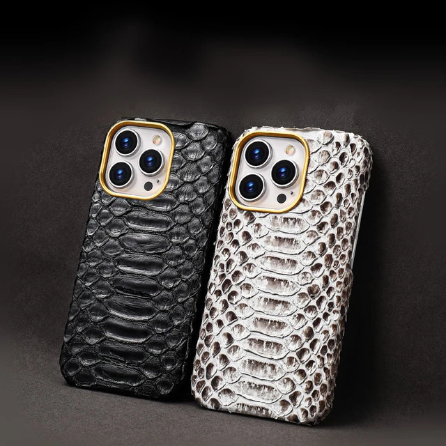  Losin Compatible with iPhone 14 Pro Max Snake Skin Case Fashion  Ultra Slim Smooth Touch Lizard Case Cute Cool Snake Skin Textured Pattern  Shockproof Protective for Women Girls Men Boy Brown 