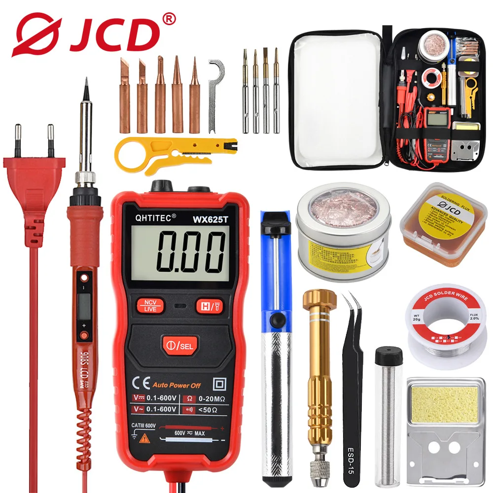 

Mini Multimeter Soldering Iron Set Digital Multimeter Auto Range Eletric Smart Technology NCV Voltage Meter Detector Repair Tool