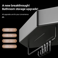 Étagère d’Angle de Salle de Bain Sans Perçage – Panier Mural en Aluminium pour Rangement Douche 6