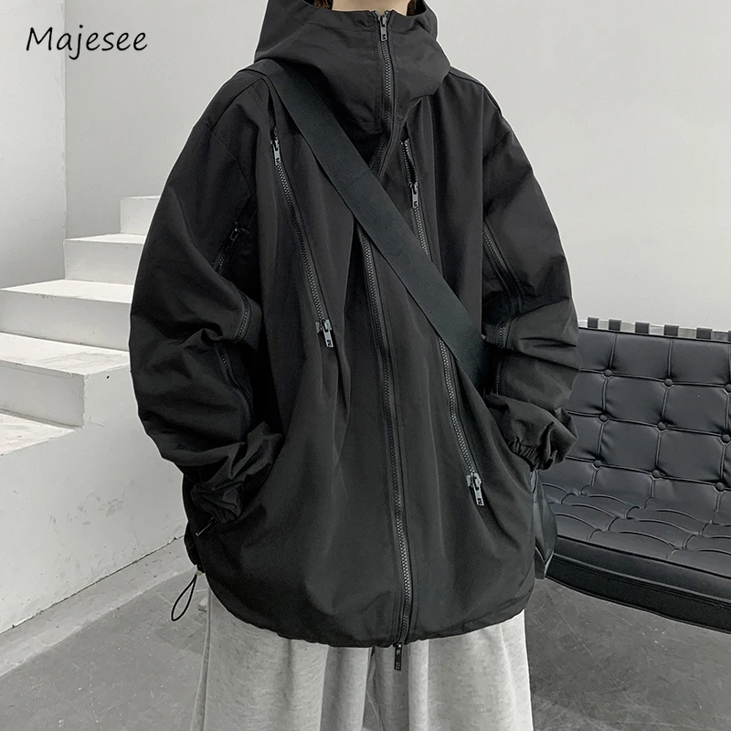 

Куртки мужские шикарные осенние модные винтажные парные пальто в японском стиле универсальные уличные водонепроницаемые простые мужские популярные