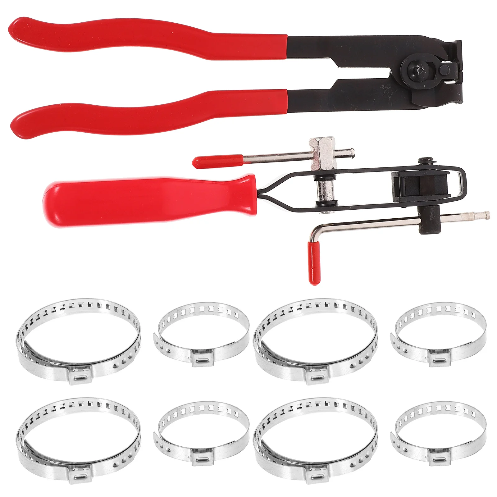 

10 Pcs Nippers Tool Car Banding Kit Cage Repair Tools Metal Cv Boot Clamp Pliers