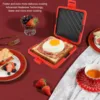 Microwave Sandwich Maker Even Cooking Microwave Toastie Sandwich Maker Dishwasher  with Adjustable Silicone Straps for Home 1