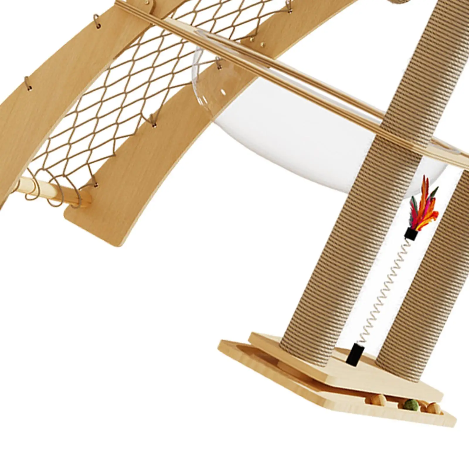 Cat Tree Furniture Protector Playing House Wear Resistant Space Capsule Toy