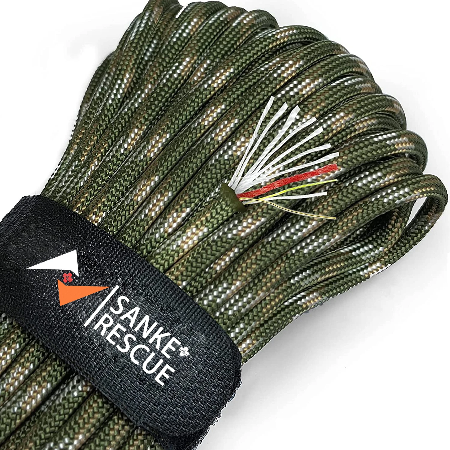 Paracord Survival Parachute Fire Cord Survival Ropes 11-in-1 U.S.Military  Type with Integrated Fishing Line Fire-Starter Tinder