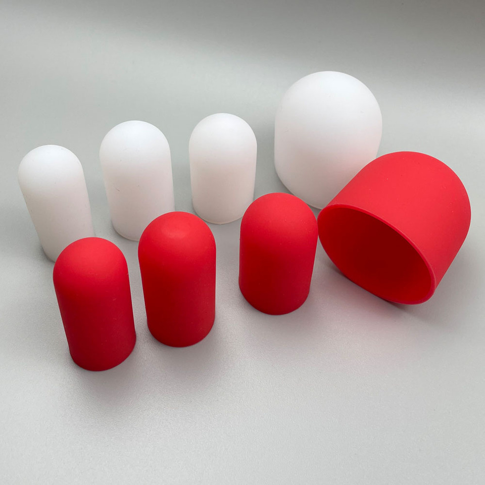 Red White Flashlight Diffuser Silicone Elastic Filter for Head Diameter 20.5mm - 66mm Torch 18650 26650 LED Flashlight