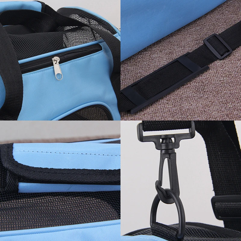 Portable Pet Bag,Suitable for Small Medium Pet Carrier,Soft Sided Puppy Cat Bag Portable Foldable Airline Approved Transport Bag