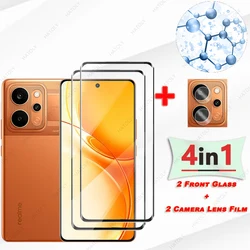 Protezione in Vetro Curvo 3D per Schermo e Lente della Fotocamera per Realme P4 Power