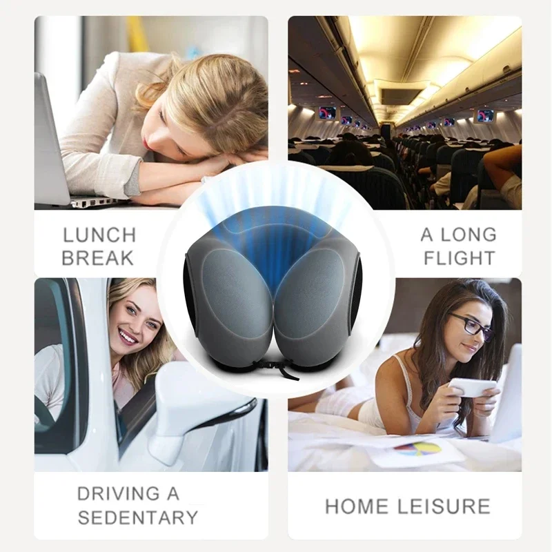 Soft U Shaped Travel Pillow For Sleeping Cervical Health