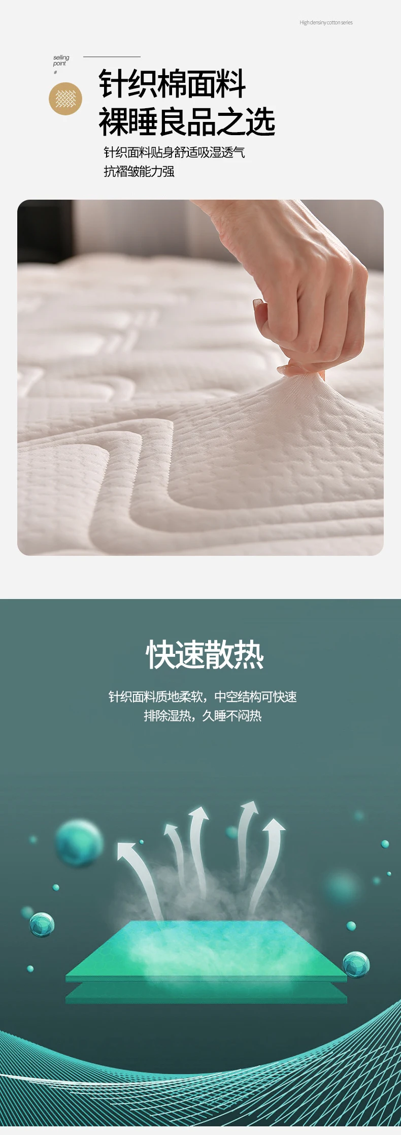 Description Picture 5 of itemkmikli Latex thickened mattress cushion Household double tatami cushion Dormitory single sponge cushion