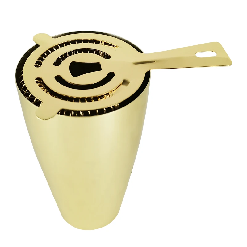 Black/Rose Gold Cocktail Shaker Strainer Professional Stainless Steel Bar Strainer cocktail shaker strainer