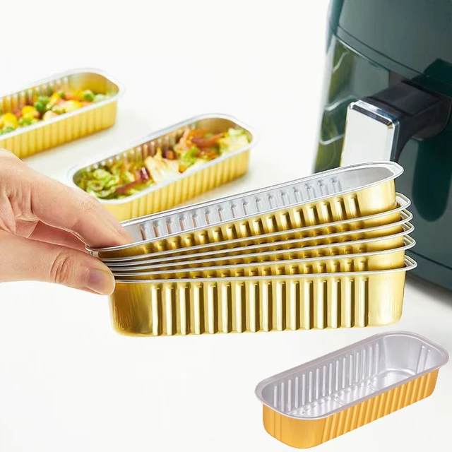 50pcs/set Disposable Aluminum Foil Lunch Box Aluminum Foil Tray Aluminum Pan  Food Packaging Take Out Container - AliExpress