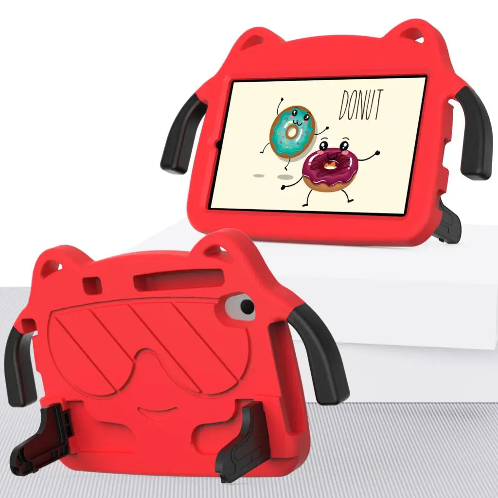 Rugged EVA Handle Stand Cover for Tablets - Kid-Safe Protective Case