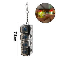 LED Light Keychain Stress Relief Keyboard Fidget Toy (Style1)