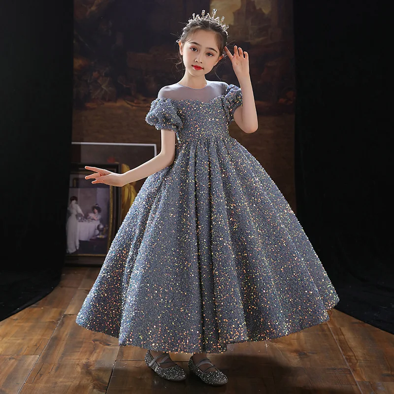 Flower Party Ball Gown For Girls Long Sleeveless Yellow Princess Dress For  Prom, Wedding & Evening Events F1130 From Sihuai04, $17.07 | DHgate.Com