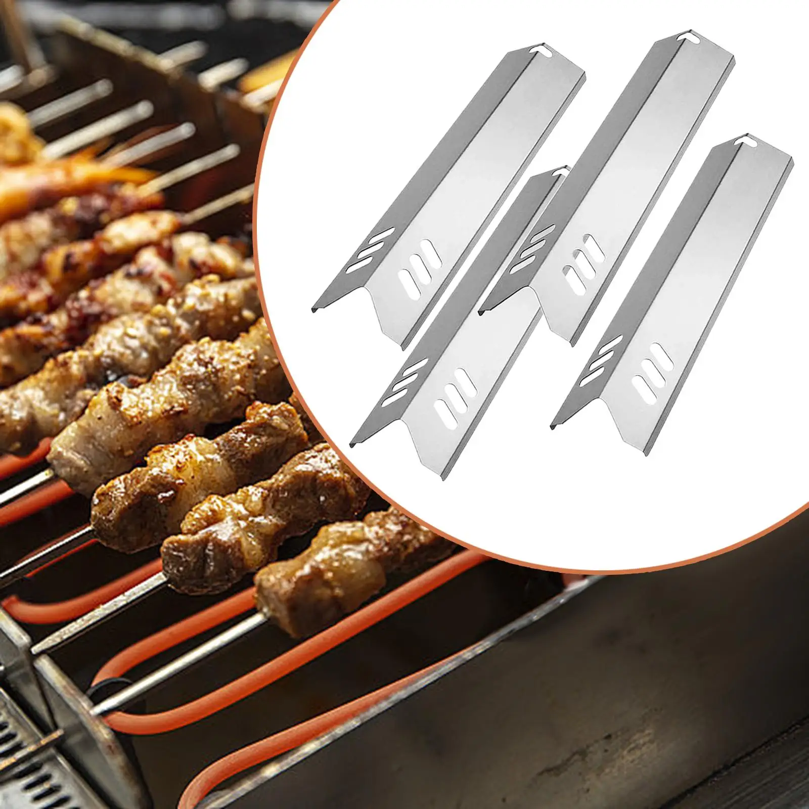 4xGrillHeatTents15inchGrillBurnersforBBQSuppliesKitchen