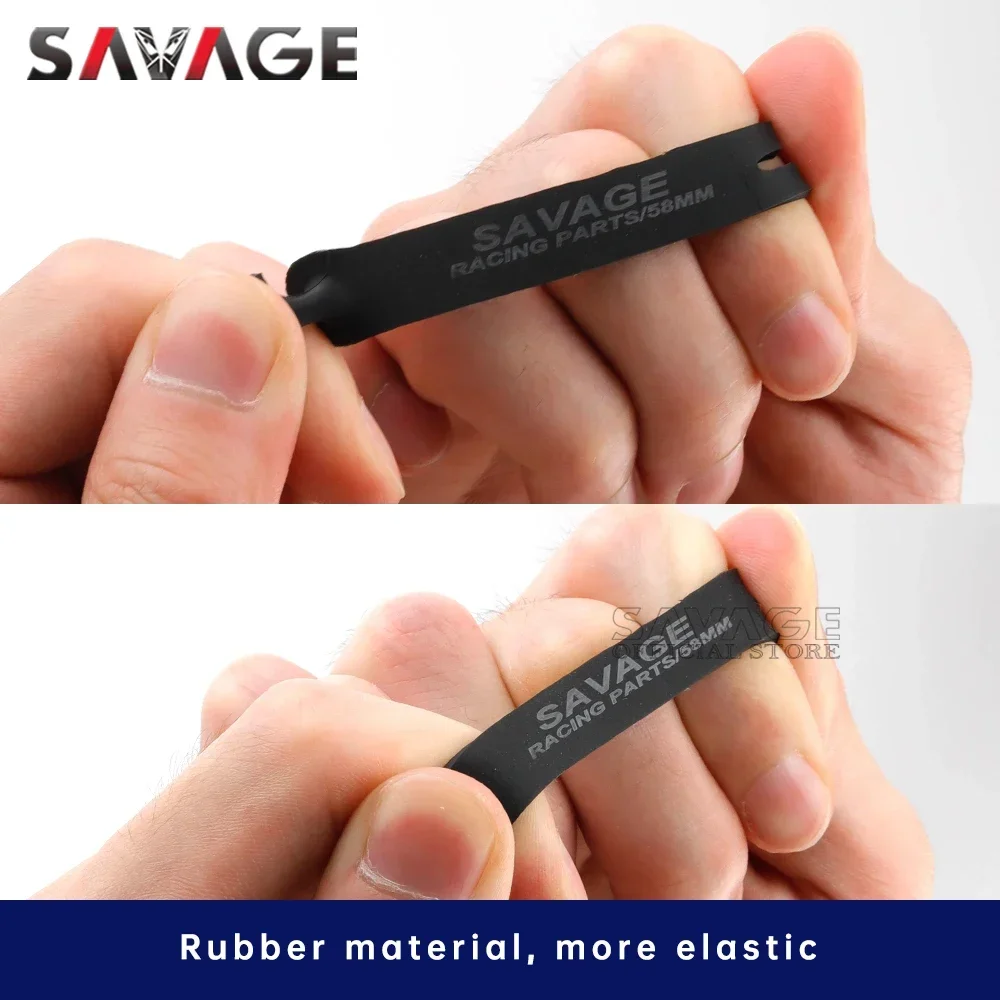 Motorcycle Accessories Fixing Tension Strap Silicone Bandage Universal Oil Pipe Hose/Throttle/Brake Clutch Cable/Wire Motocross
