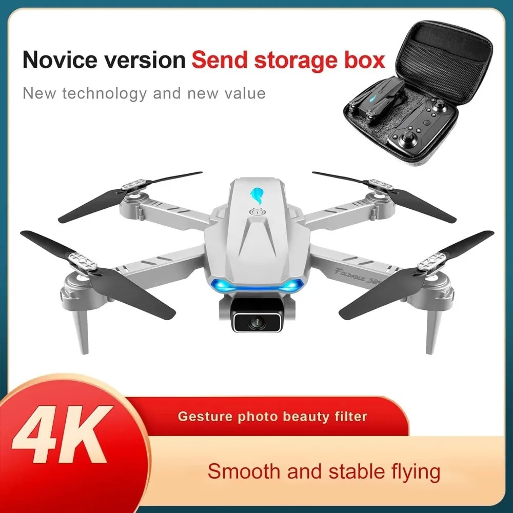 S89 미니 드론 듀얼 카메라 2.4G 와이파이 FPV 접이식 RC 쿼드콥터, 헤드리스 모드, 고도 유지 모드, 어린이 초보자용 