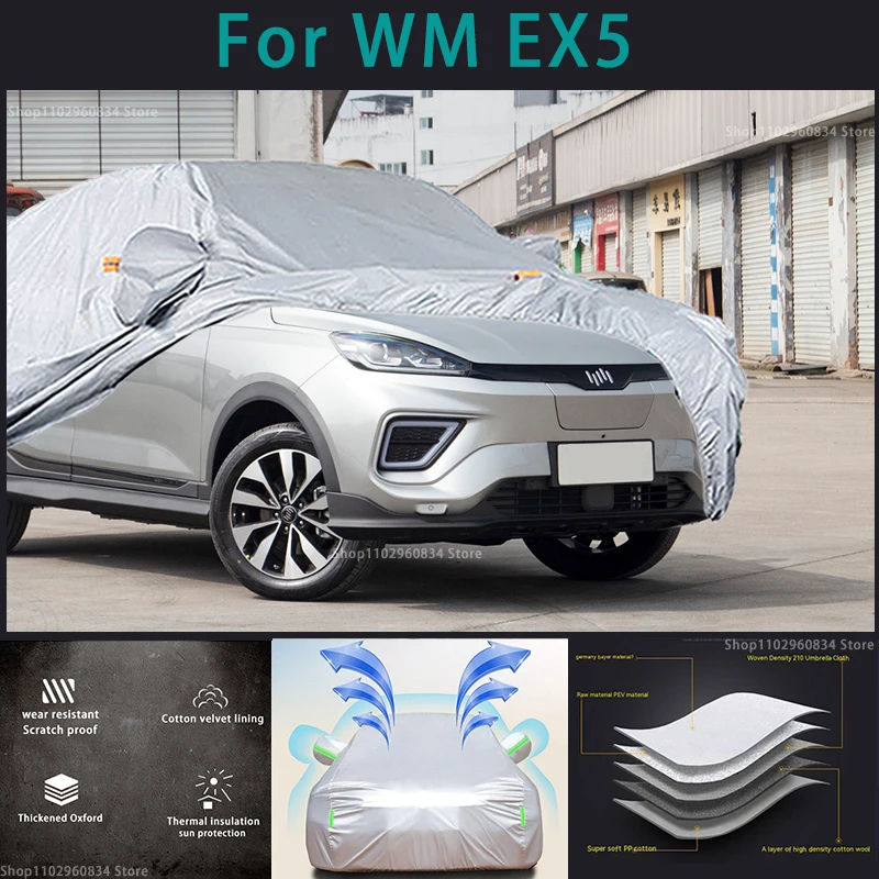 Per Wm Ex5 210T Full Car Covers Outdoor Sun Protezione Uv Polvere Pioggia Neve Protettiva Anti-Grandine Car Cover Mpv Auto Cover