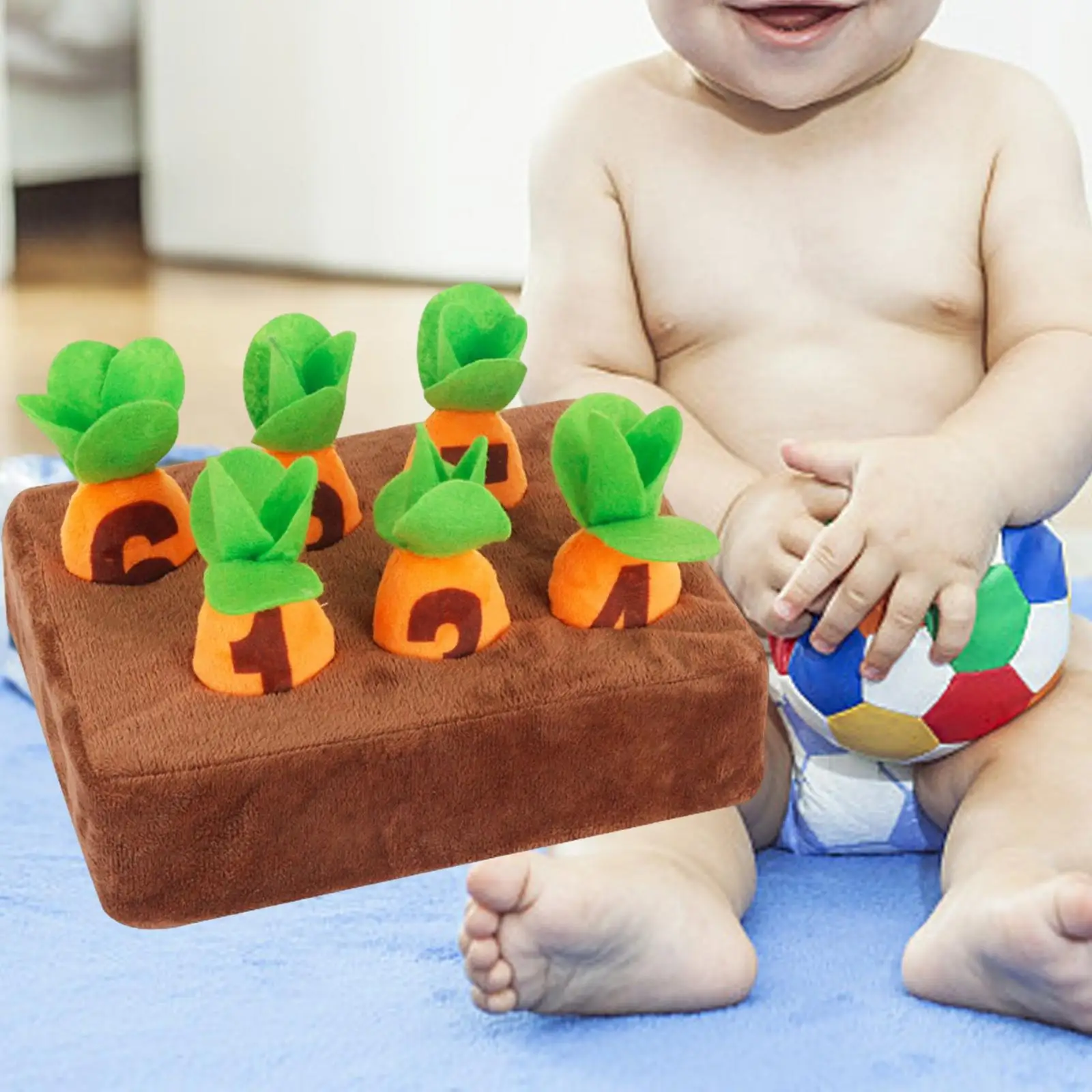 

Interactive Dog Toy Snuffle Pad Sniff Mat Child Puppy Dog Carrot Plush Toy