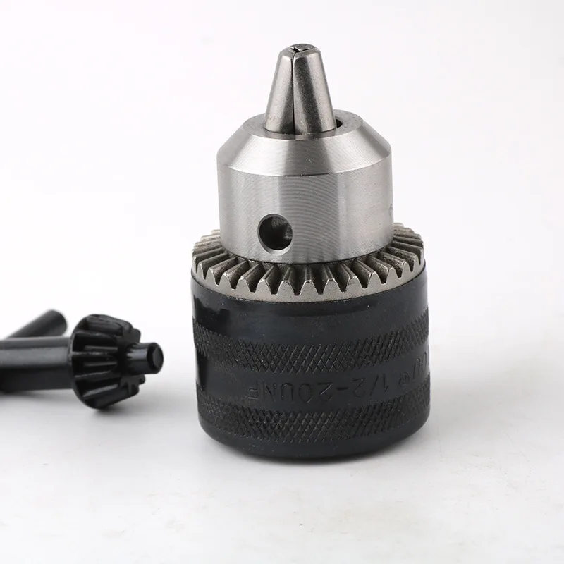 

1pcs Thread Drill Chuck 1.5-10mm B12 3/8 Conversion Drill Chuck 1/2 M12x1.25 Wrench Into Electric Drill Keyless 3 Jaw Chuck