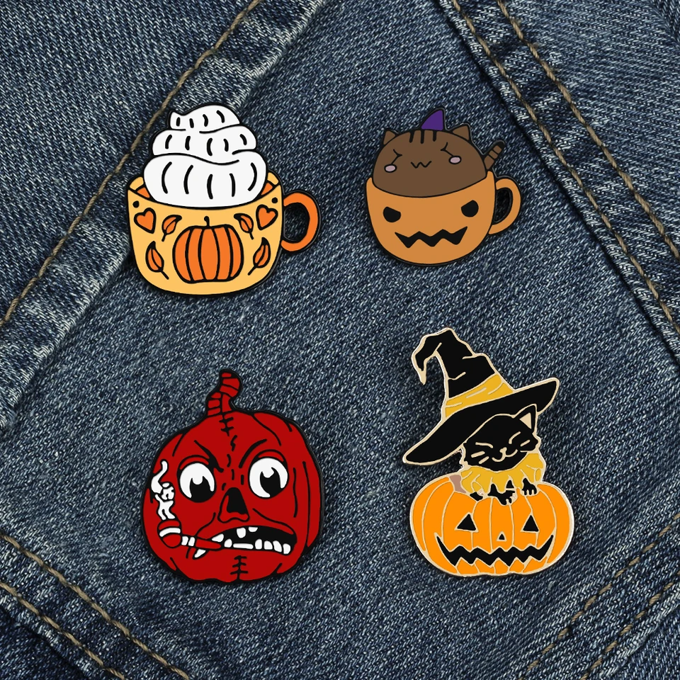 Lot De 3 Broches Fantômes D'Halloween Pour Femmes Et Hommes, Jolies