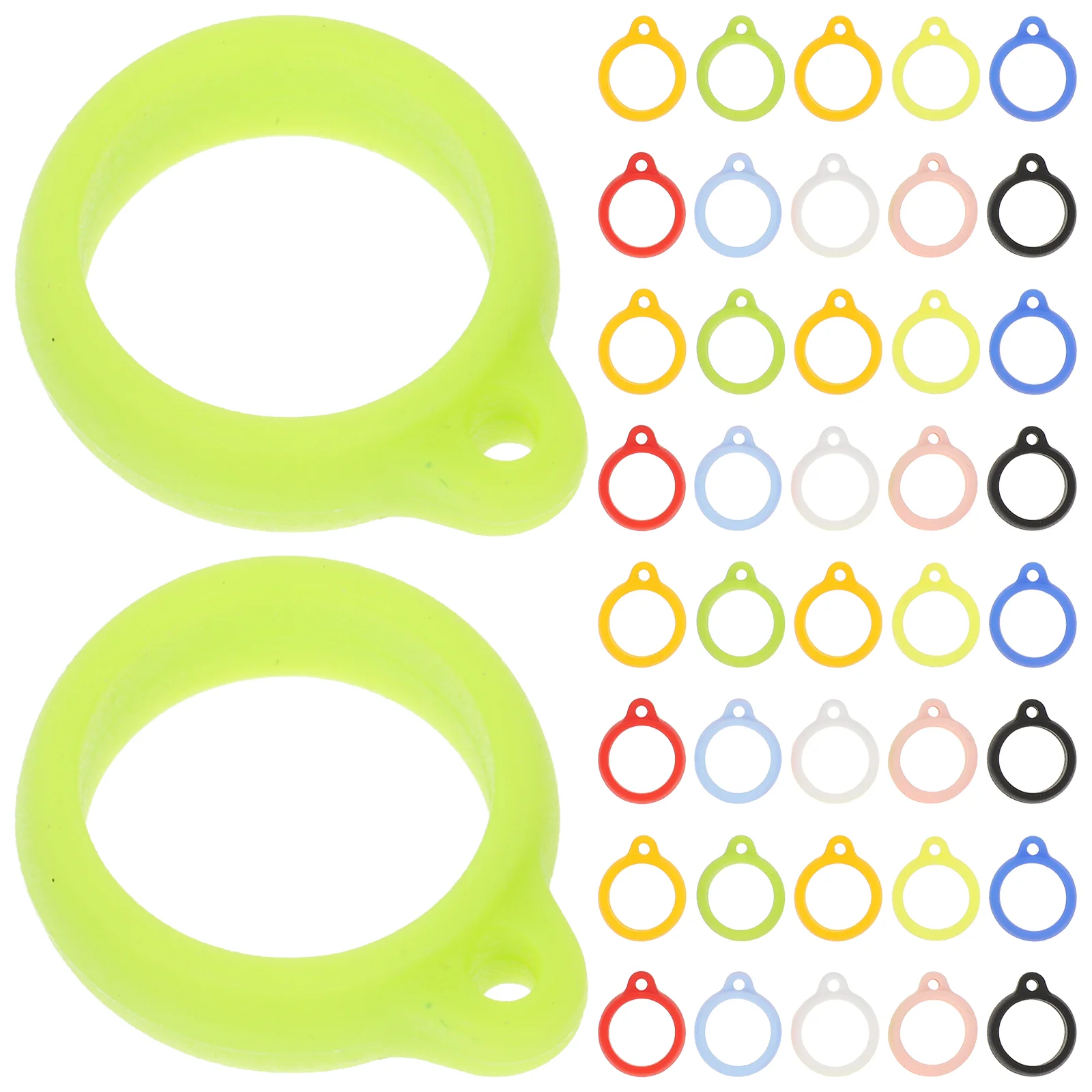 50 шт., силиконовые кольца для телефона