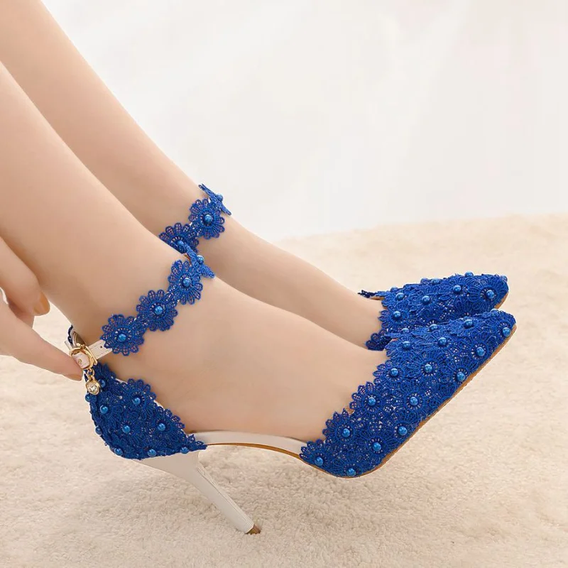 S0638d3a972704532a5338af12228ddd4e Elegant Pointy Lace Rhinestone Bridal High Heel Sandals for Women
