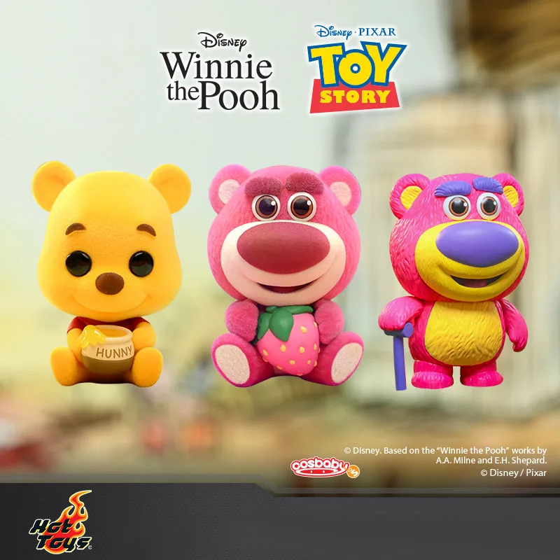 

Hot Toys New Disney Kawaii Lotso Winnie The Pooh Action Figure Cosbaby Cute Mini Collectible Doll Pvc Statuette Birthday Gift