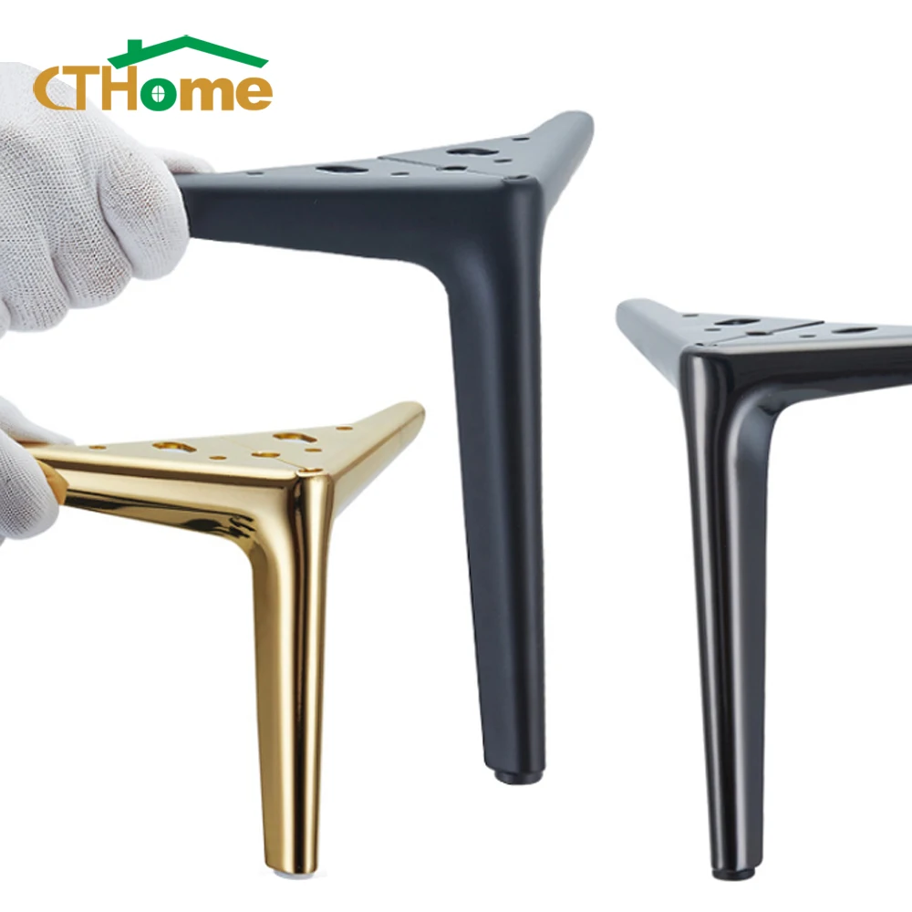 4pcs Metal Furniture Legs for Coffee Table Feet 12/15/18cm Light Luxury TV Cabinet Sofa Chair Hardware for Furniture Legs Foot