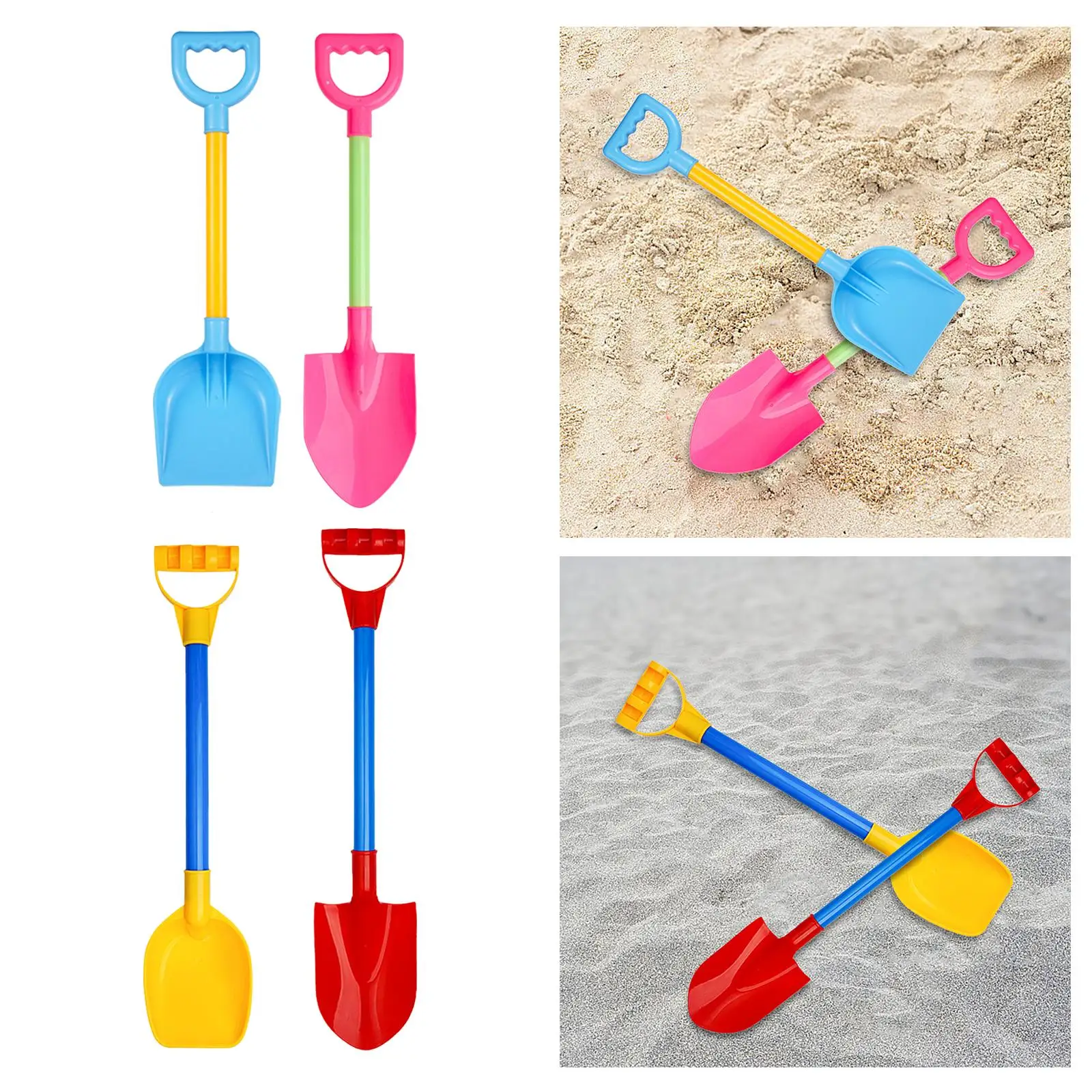 2Pcs Sand Shovel for Kids Sturdy Beach Shovel Toy for Beach Outdoor Backyard 2Pcs Sand Shovel for Kids Sturdy Beach Shovel Toy for Beach Outdoor Backyard