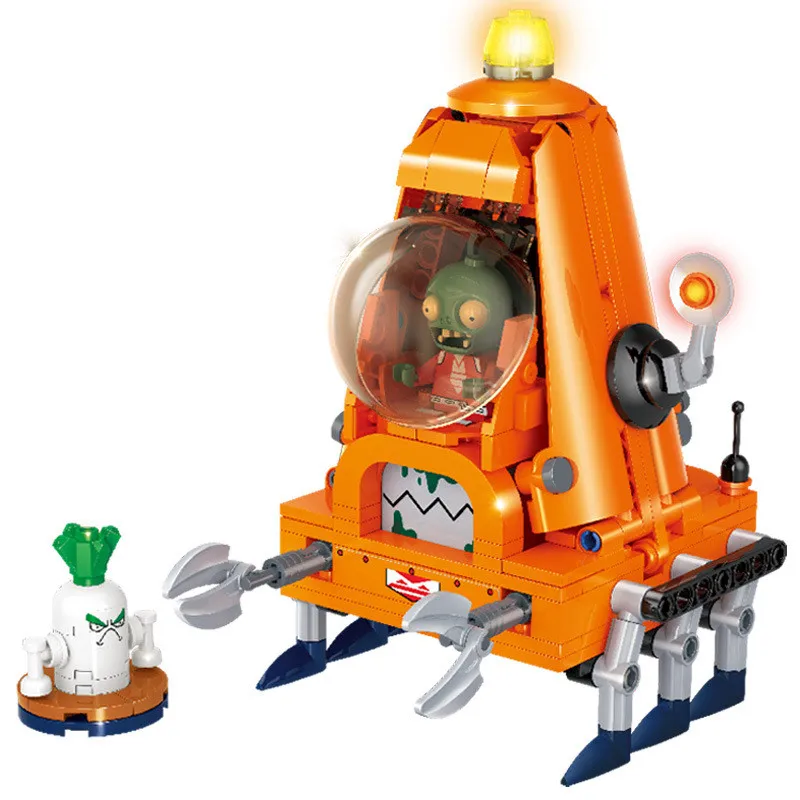 Plants vs. Zombies Building Block Space-time Shuttle Mech Rugby