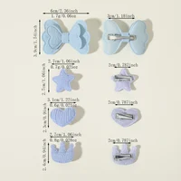 Children Bow Hair Clips Baby Girls Mini Star Love Crown Hairpins Soild Colors Barrettes New Year Kids Hair Accessories Gifts 6