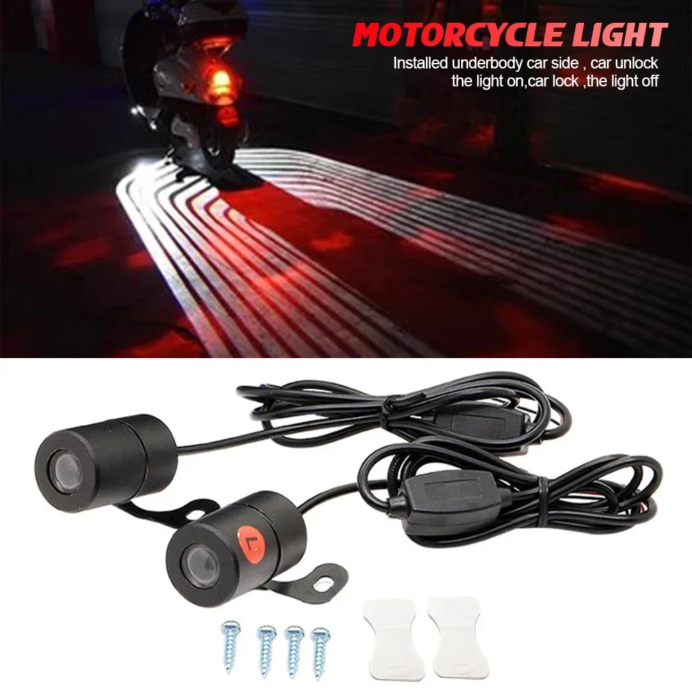 Motorcycle LED Lights Motorcycle Accessories 2PCS Motorcycle LED Lamps Welcome Door Courtesy Light