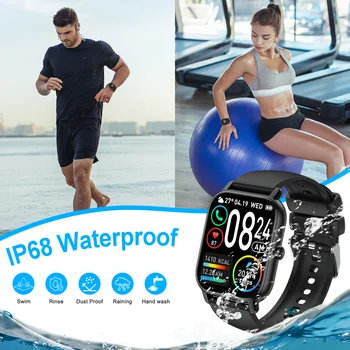 LaNikar Smart Watch For Men Women P66D 1.85 5