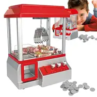 Claw Machine For Kids Miniature Candy Grabber For Kids Candy Machine Retro Carnival Music And 24 Game Coins Birthday Gift Game 1